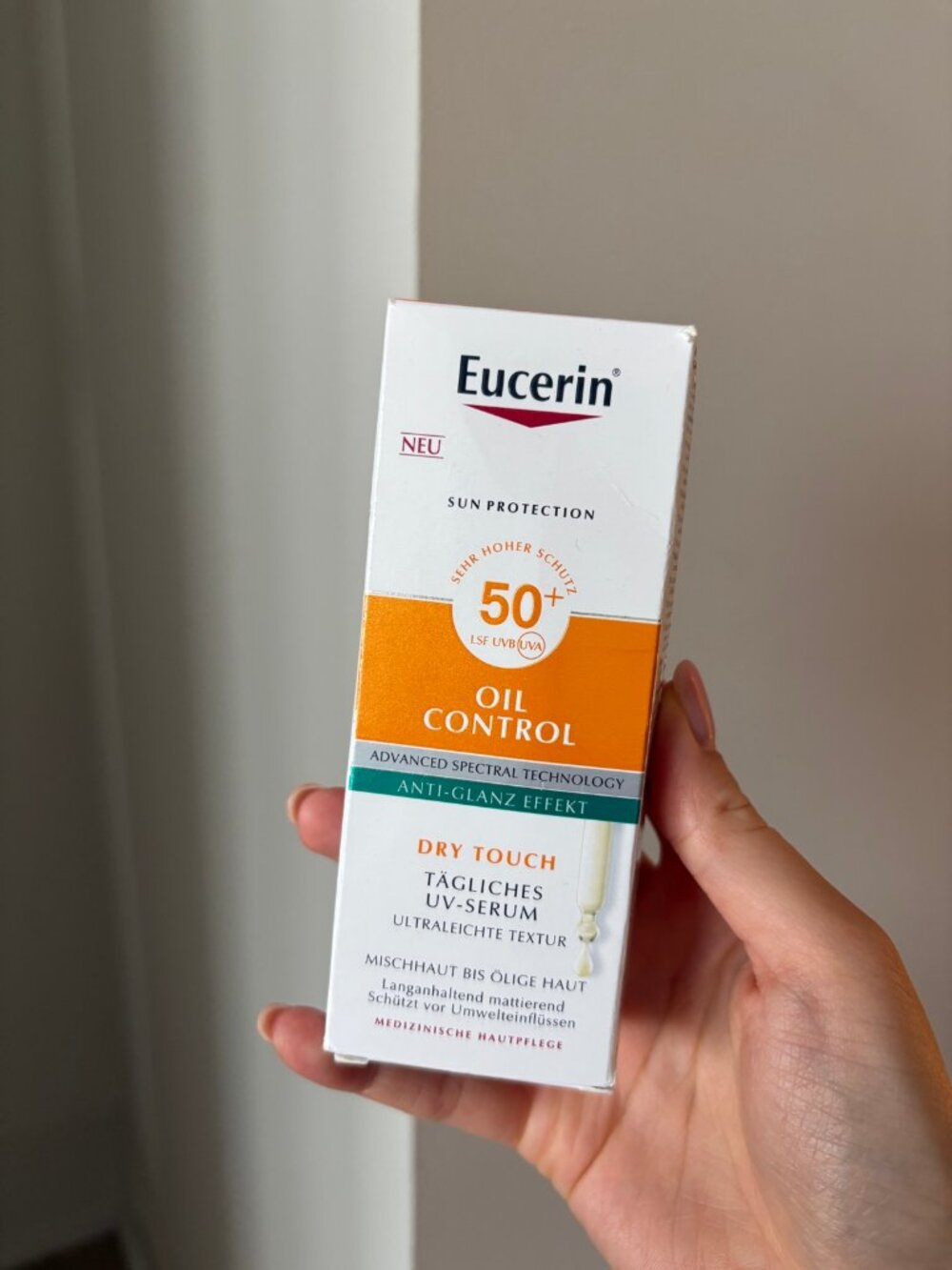Eucerin Sun Face Oil Control Daily UV Serum SPF 50+, 30 mL